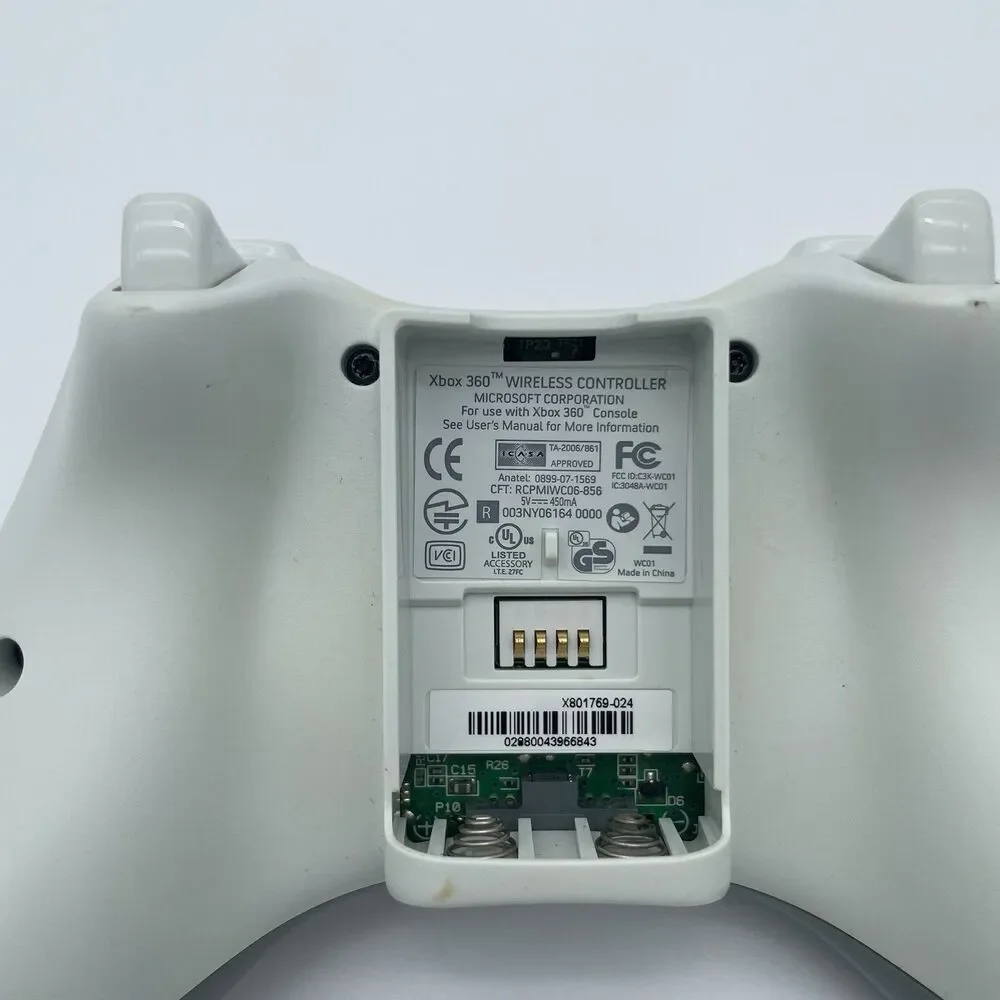 Original Microsoft Xbox 360 & PC Windows Wireless Controller White 1403 OEM